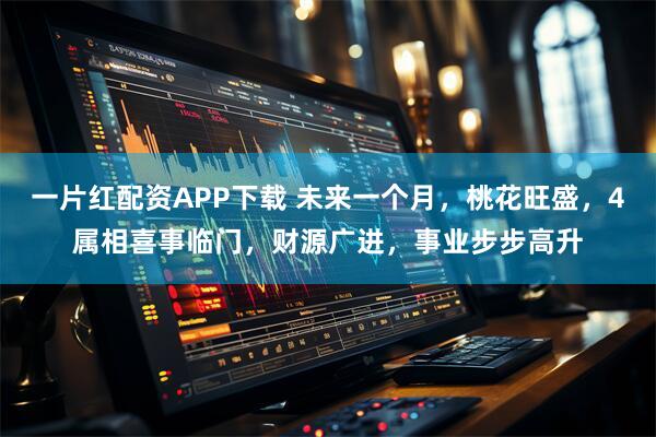 一片红配资APP下载 未来一个月，桃花旺盛，4属相喜事临门，财源广进，事业步步高升